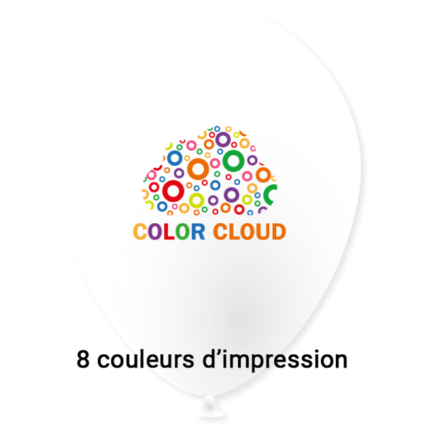 Ballon Ø 30/34 cm | 1 Face 8 Couleurs | Mini 5000 pièces