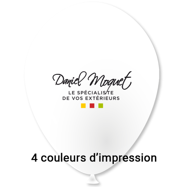 Ballon Ø 30/34 cm | 1 Face 4 Couleurs | Mini 10 000 pièces