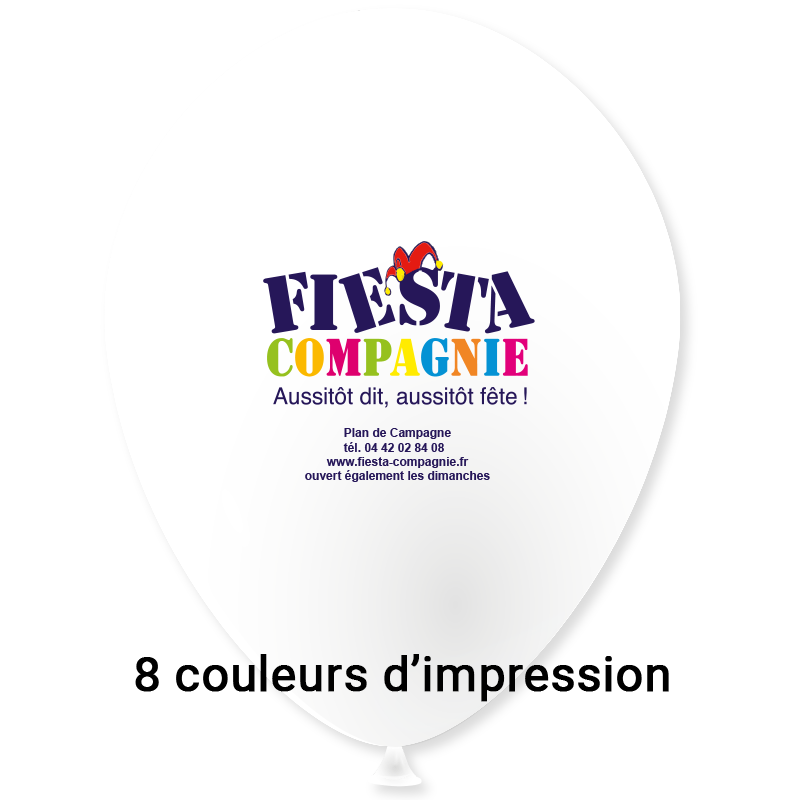Featured image for “Ballon Ø 30/34 cm | 1 Face 8 Couleurs | Mini 500 pièces”