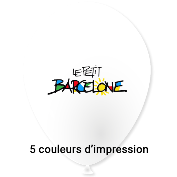 Ballon Ø 30/34 cm | 1 Face 5 Couleurs | Mini 10 000 pièces
