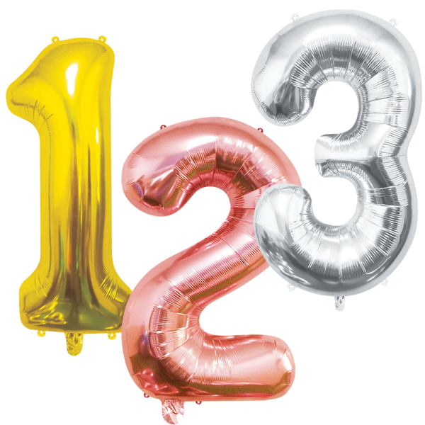 Ballon aluminium chiffre