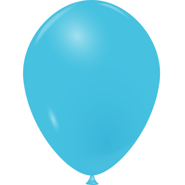 Ballon bleu azur opaque