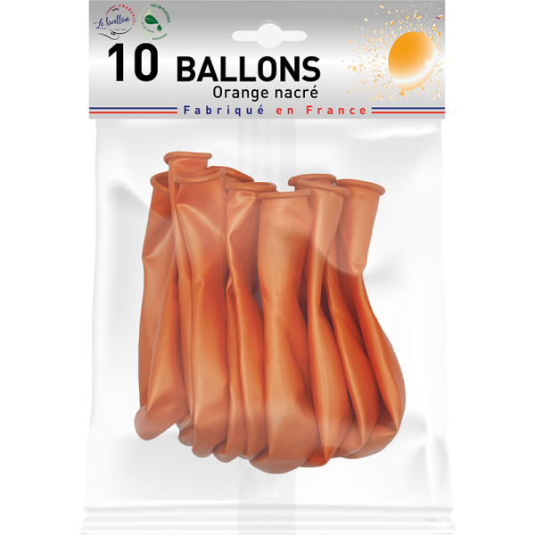 Ballon orange nacré – Image 2