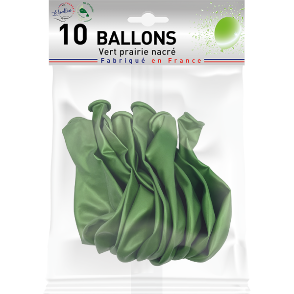 Ballon vert prairie nacré – Image 2