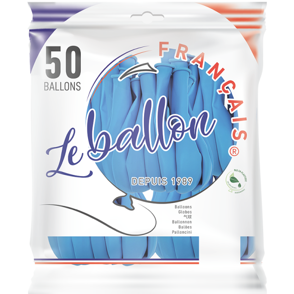 Ballon bleu azur opaque – Image 4